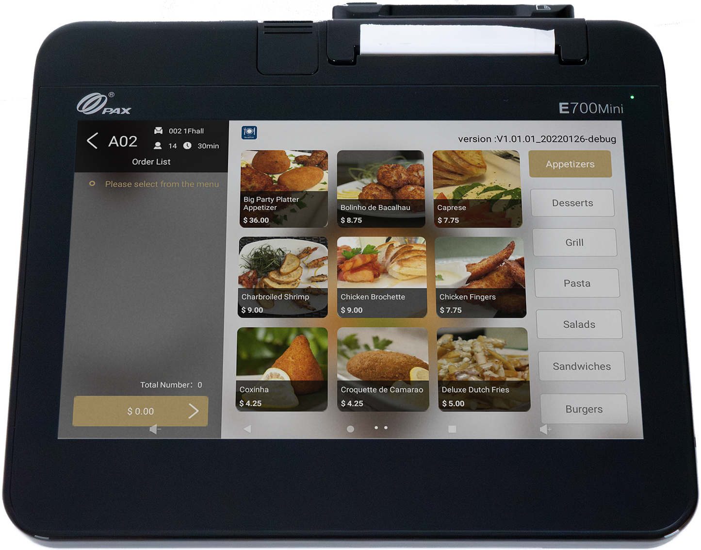 PAX E700 Mini Smart EPOS - (New)